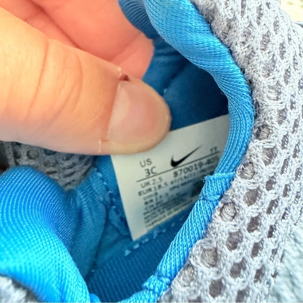 NIKE Presto Mesh Slip On Sneakers Blue Gray Size 3C Baby Unisex - Picture 6 of 6